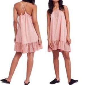 Free People Sleeveless Cotton Dress, Pink